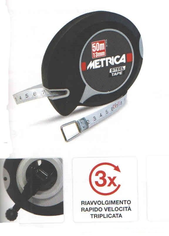Rotella metrica nastro acciaio INOX mt 30 METRICA