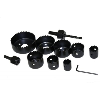 Set 11 pz seghe a tazza per trapano per fori mm 19-64