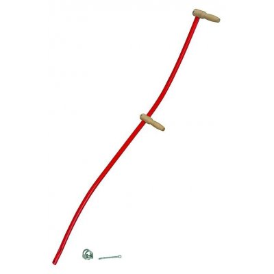 Manico per falci in ferro ovale con anello doppia vite