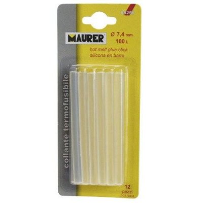 Termocolla stick per pistola incollatrice 7,4 mm, 1 pacco con 12 bastoncini