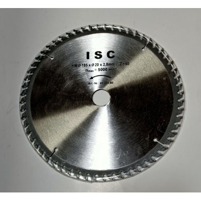 Lama per Sega Circolare Ø 185 mm x 2,8 Z 60 foro mm 20 EINHELL 4502082