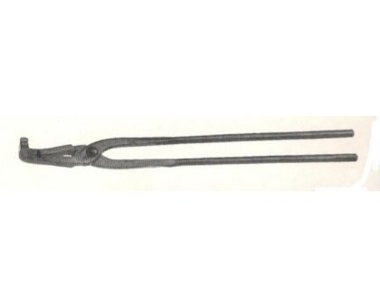 Tenaglia da forgia con becchi piatti piegati cm 60