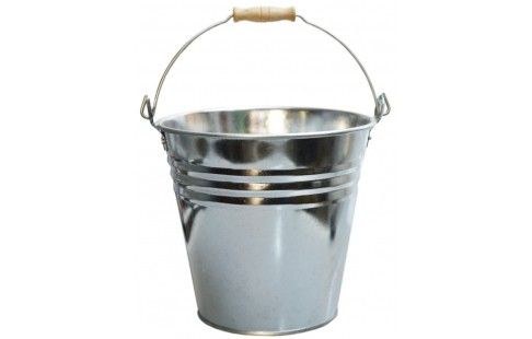 Secchio lt 12 in lamiera zincata diametro cm 30 altezza cm 29