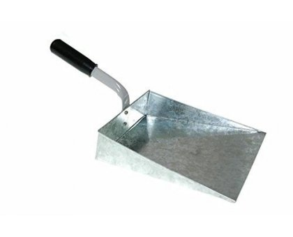 Paletta per polvere piana in lamiera zincata