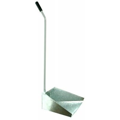 Paletta alzaimmondizie in lamiera zincata manico metallo