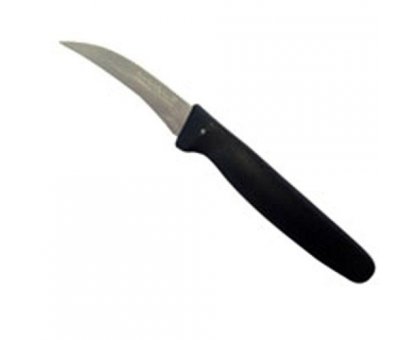 Coltello spelucchino con lama curva cm 6,5 in acciaio inox temperato ILSA