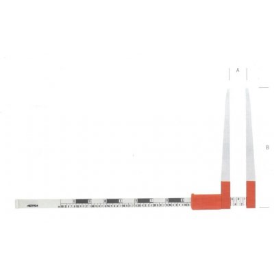 Calibro per tronchi piante in alluminio apertura 100 cm becchi profondi cm 55