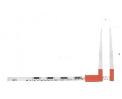 Calibro per tronchi piante in alluminio apertura 100 cm becchi profondi cm 55