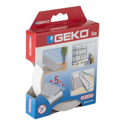 Nastro antiscivolo trasparente 25 mm x 5 m adesivo GEKO