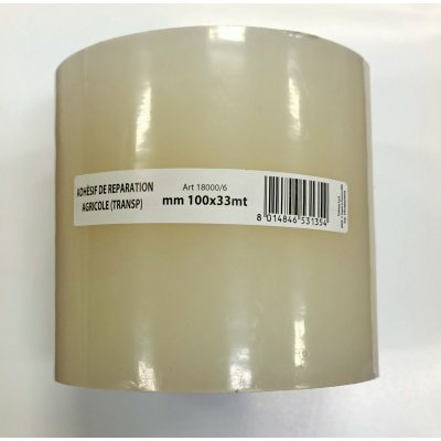 Nastro trasparente ripara plastica e vetro mm 100 x mt 33