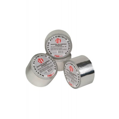 Nastro alluminio adesivo mm 75 x 50 mt per alte e basse temperature