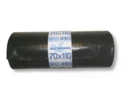 Sacchi immondizia nero cm 70 x 110 conf. pz 10