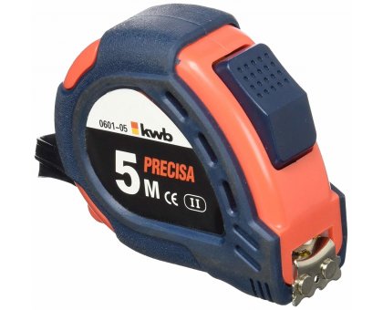 Flessometro con autostop mt 5 nastro mm 19 KWB 060105