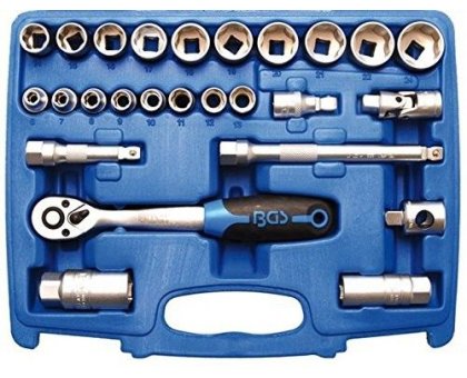 Set 26 pezzi chiavi a bussola da 3/8" mm 6-24 BGS
