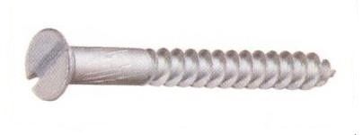 Viti per legno mm 4,5 x 40 in ferro grezzo  T.P.S. taglio cacciavite
