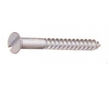 Viti per legno mm 3,5 x 50 in ferro ottonato T.P.S. taglio cacciavite