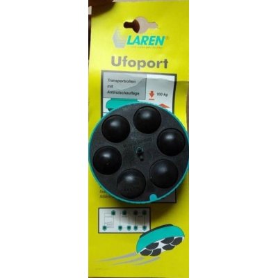 Pattini sposta oggetti a disco girevole Ø 60 mm blister pz 2