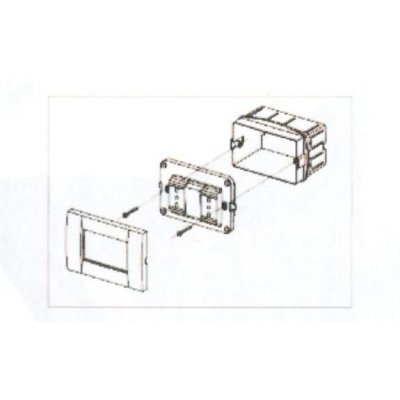 Vite 3,3 x 70 mm per fissaggio placche su scatole portafrutti