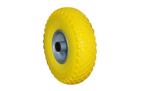 Ruota pneumatica per carrello piena in poliuretano Ø 260 mm foro 20