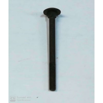 Bullone mm 5 x 60 testa tonda quadro sotto testa nero
