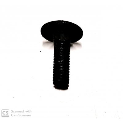 Bullone mm 6 x 20 testa tonda quadro sotto testa nero