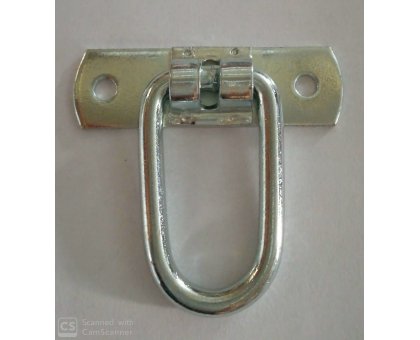 Piastra con anello ad asola ribaltabile