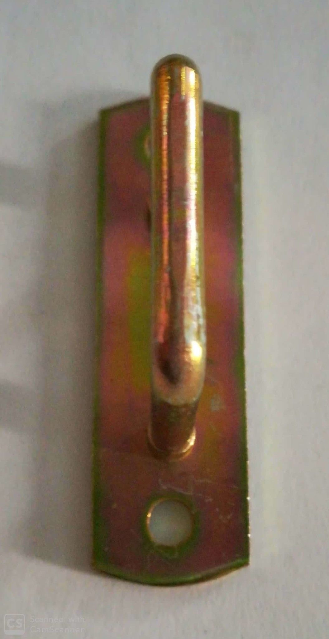 Piastra con cavallotto a maglia rettangolare mm. 25x27
