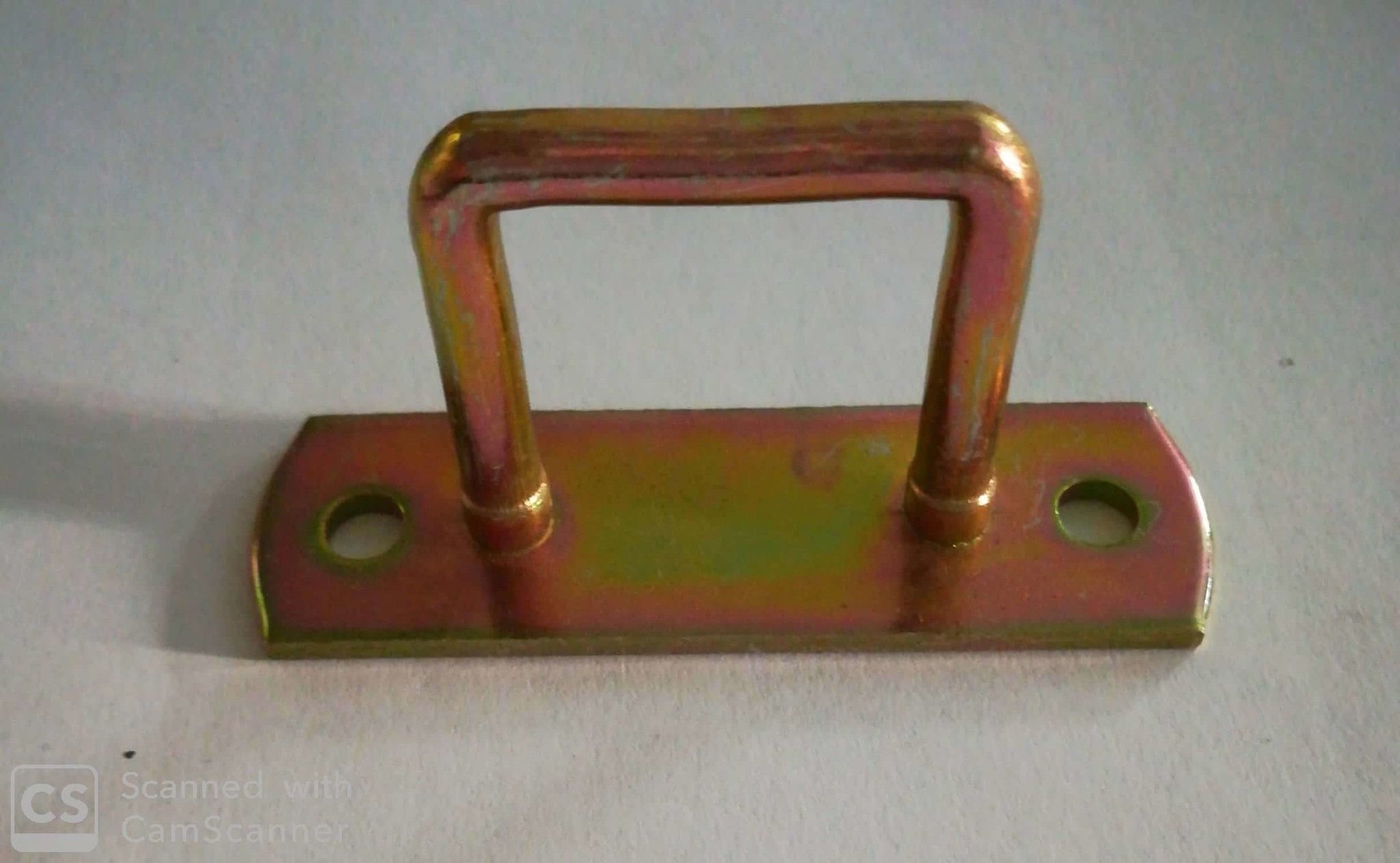 Piastra con cavallotto a maglia rettangolare mm 24x27