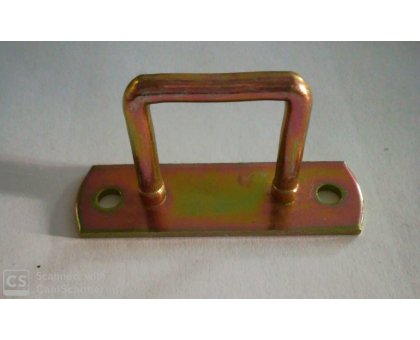 Piastra con cavallotto a maglia rettangolare mm 24x27