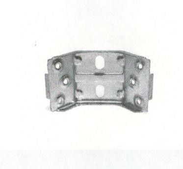 Piastra ad angolo per tavoli rinforzata in ferro zincato