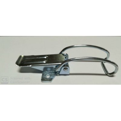 Chiusura a leva con gancio lunghezza totale cm 12