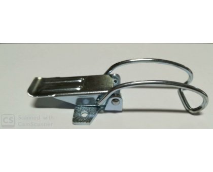 Chiusura a leva con gancio lunghezza totale cm 12