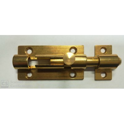 Catenacciolo ottone mm 60+15 asta tonda con fermo