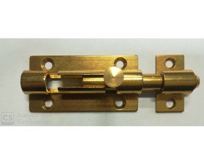 Catenacciolo ottone mm 60+15 asta tonda con fermo