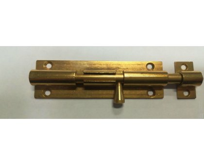 Catenacciolo ottone mm 100+15 asta tonda con fermo