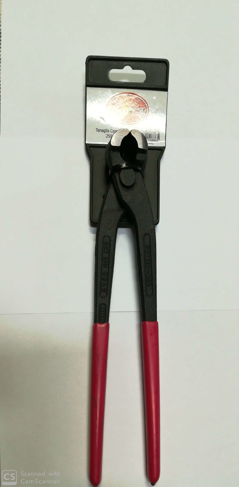 Tenaglia cementista mm 250 manici plasticati