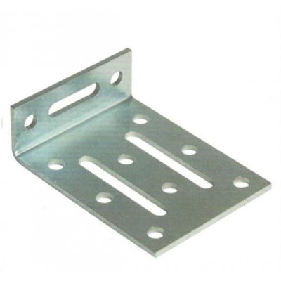 Piastra angolo mm 25 x 80 con asole corte e lunghe