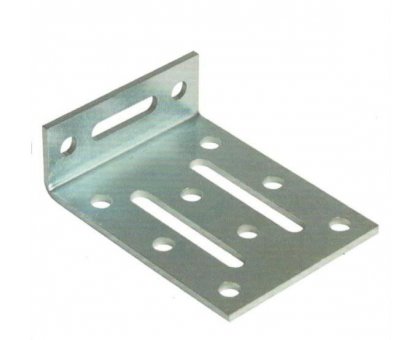 Piastra angolo mm 25 x 80 con asole corte e lunghe