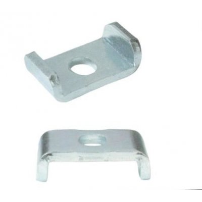 Piastra ad U mm 18 x 32 con asola zincata