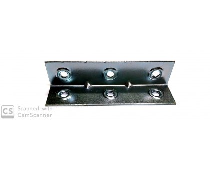 Piastra angolo mm 86 x 20 x 20 in ferro zincato
