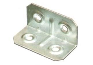 Piastrina piegata mm 20 x 20 largezza mm 40 zincata