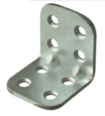 Piastrina pesante ad angolo mm 30 x 30 in ferro zincata