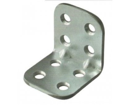 Piastrina pesante ad angolo mm 30 x 30 in ferro zincata