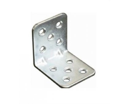 Piastra pesante ad angolo cm 45 x 45 in ferro zincato