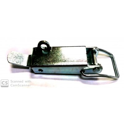 Chiusura a leva con portalucchetto tipo G in ferro zincato