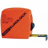 Flessometro EUROLOCK mt  3 alta visibilita' STANLEY 30 299