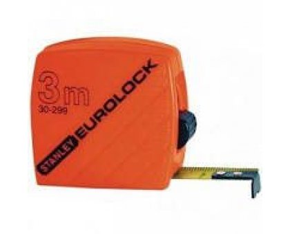 Flessometro EUROLOCK mt 3 alta visibilita' STANLEY 30 299