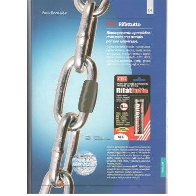 Rifattutto Stucco epossidico bicomponente rinforzato con acciaio