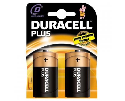 Batterie torcia D DURACELL PLUS POWER conf. pz 2