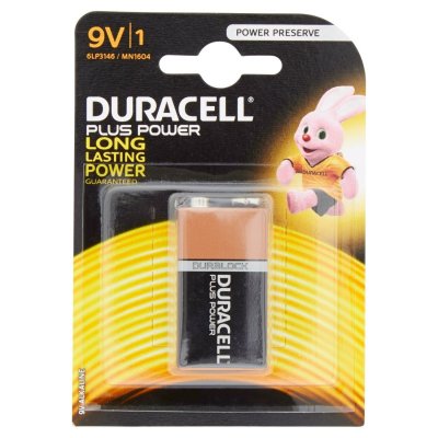 Batteria quadra 9 V DURACELL PLUS POWER conf. pz 1